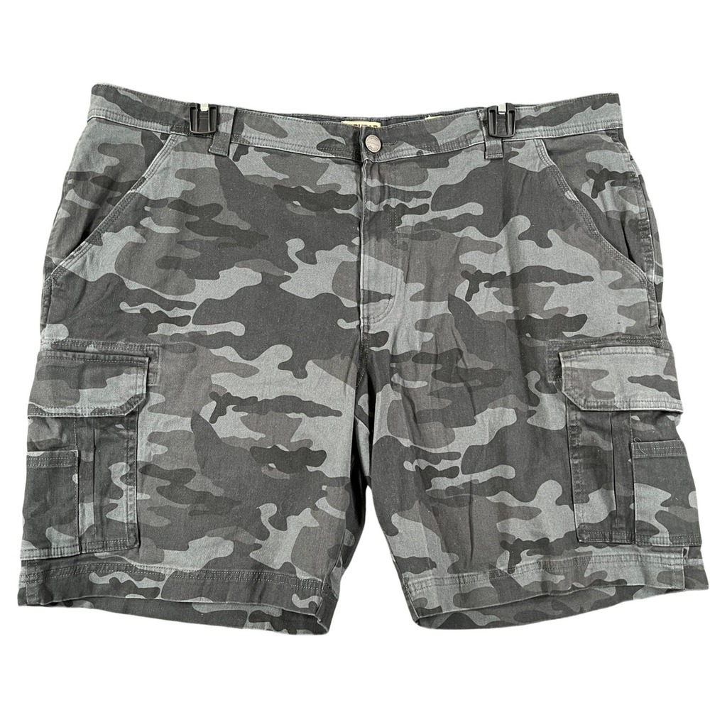 RedHead Cargo Shorts Mens 44 Grey Camouflage Multi-Pocket Outdoor Utility